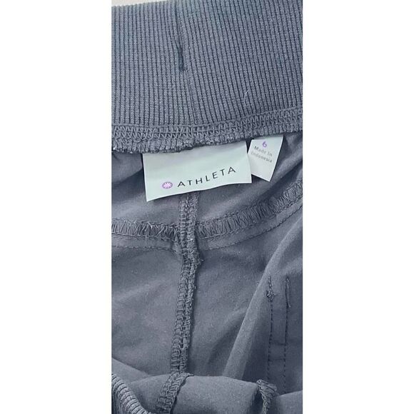 ATHLETA Women's TREKKIE Relaxed Fit sweat Pant Size 6 Gray Trapered leg jogger - Picture 12 of 13